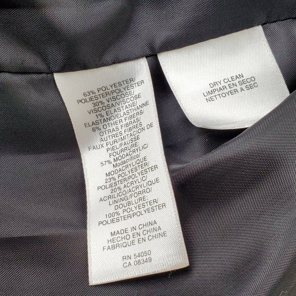 Anne Klein Blazer Jacket Gray Black Small - Picture 5 of 7